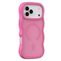 iPhone 17 Pro Max Golfrand magnetisch hybride hoesje - Hot Pink