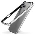 iPhone 17 Pro Metalen-bumper met opstaande randen - Zilver