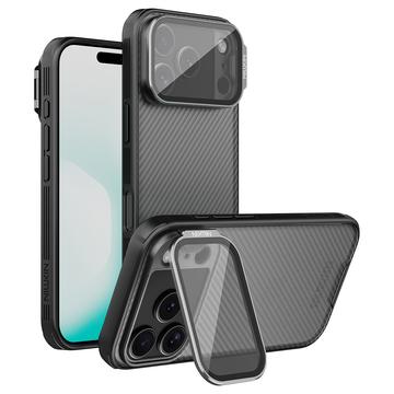 iPhone 17 Pro Nillkin CamShield Prop Hybride Hoesje - Doorschijnend zwart