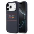 iPhone 17 Pro Oracle Red Bull Racing Horizontaal Logo Siliconen Hoesje - MagSafe Compatibel - Marine