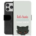 iPhone 17 Pro Premium Portemonnee Hoesje - Boze Kat
