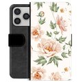 iPhone 17 Pro Premium Portemonnee Hoesje - Bloemen