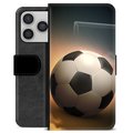 iPhone 17 Pro Premium Portemonnee Hoesje - Voetbal