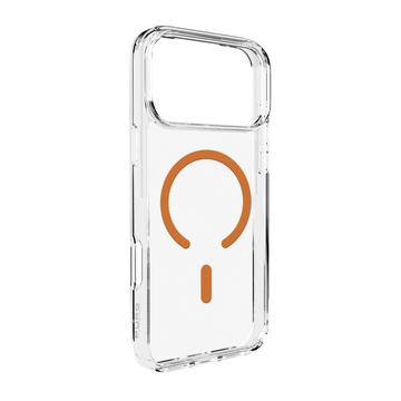 iPhone 17 Pro Puro Lite Mag Hybride Hoesje - Oranje / Doorzichtig