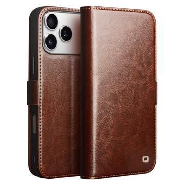 iPhone 17 Pro Qialino Classic Wallet Leren Hoesje