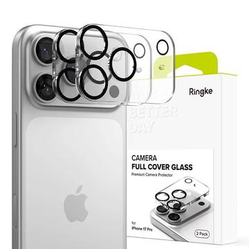 iPhone 17 Pro Ringke Volledige cameralensbeschermer - 2 stuks. - Zwart / Helder