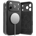 iPhone 17 Pro Ringke Vloeibare Siliconen MagSafe Hoesje - Zwart