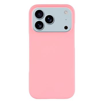 iPhone 17 Pro Geruberiseerd Kunststof Hoesje - Roze