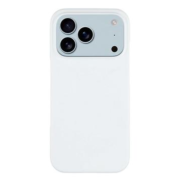 iPhone 17 Pro Geruberiseerd Kunststof Hoesje - Wit