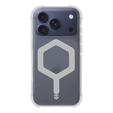 iPhone 17 Pro Tactical MagForce Hexagon hoesje - MagSafe compatibel - Wit / Doorzichtig