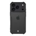 iPhone 17 Pro Tactical Quantum Stealth Hoesje met versterkte hoeken - Helder / Zwart