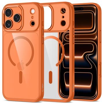 iPhone 17 Pro Tech-Protect Magmat Cover - MagSafe-compatibel - Oranje / Doorzichtig
