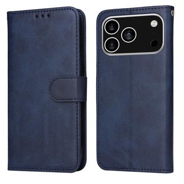 iPhone 17 Pro Portemonnee Hoesje met Standaard - Blauw