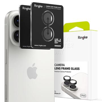 iPhone 17 Ringke Camera Lens Glazen Protector - 2 St. - Zwart