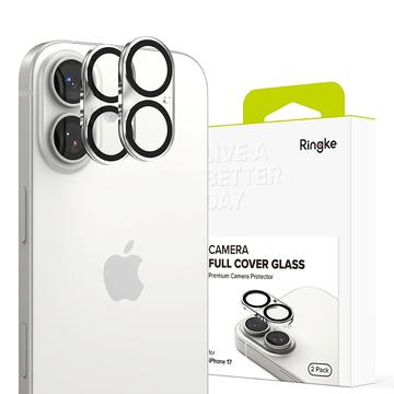 iPhone 17 Ringke Volledige cameralensbeschermer - 2 stuks. - Zwart / Helder