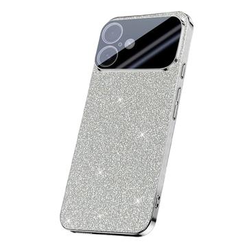 iPhone 17 Sprankelende Glitter Hybride Hoesje - Zilver