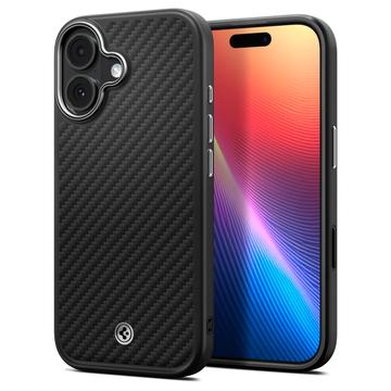 iPhone 17 Spigen Enzo Aramid T Mag Case - MagSafe Compatibel - Zwart / Zilver