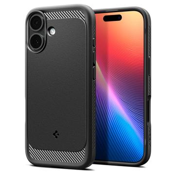 iPhone 17 Spigen Rugged Armor Mag TPU Hoesje - Zwart
