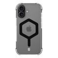 iPhone 17 Tactical MagForce Hexagon hoesje - MagSafe compatibel - Zwart / Doorzichtig