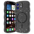 iPhone 17 Wave-Edge Laser Glitter MagSafe hoesje