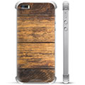 iPhone 5/5S/SE Hybride Case - Hout