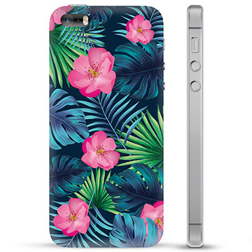 iPhone 5/5S/SE Hybride Case - Tropische Bloem