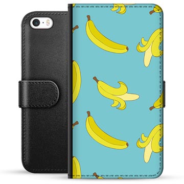 iPhone 5/5S/SE Premium Wallet Case - Bananen