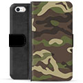 iPhone 5/5S/SE Premium Portemonnee Hoesje - Camouflage