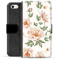 iPhone 5/5S/SE Premium Wallet Hoesje - Bloemen