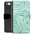 iPhone 5/5S/SE Premium Wallet Case - Groen Mint
