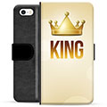 iPhone 5/5S/SE Premium Portemonnee Hoesje - Koning