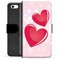 iPhone 5/5S/SE Premium Portemonnee Hoesje - Liefde
