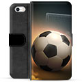 iPhone 5/5S/SE Premium Portemonnee Hoesje - Voetbal