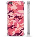 iPhone 5/5S/SE Hybride Hoesje - Roze Camouflage