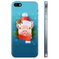 iPhone 5/5S/SE TPU Case - Winter Piggy