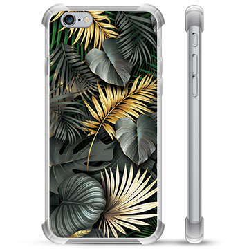 iPhone 6 / 6S Hybride Hoesje - Gouden Bladeren