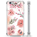 iPhone 6 / 6S Hybride Case - Roze Bloemen