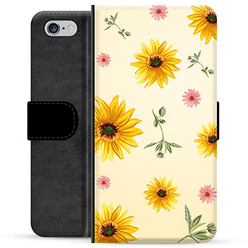 iPhone 6 / 6S Premium Wallet Case - Zonnebloem