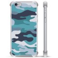 iPhone 6 / 6S Hybrid Case - Blauw Camouflage
