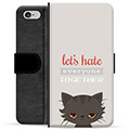 iPhone 6 / 6S Premium Portemonnee Hoesje - Angry Cat