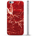 iPhone 6 / 6S TPU Case - Rode Marmer