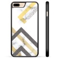 iPhone 7 Plus / iPhone 8 Plus Beschermende Cover - Abstract Marmer