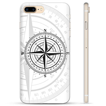 iPhone 7 Plus / iPhone 8 Plus TPU-hoesje - Kompas