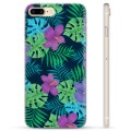 iPhone 7 Plus / iPhone 8 Plus TPU-hoesje - tropische bloem
