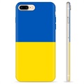 iPhone 7 Plus / iPhone 8 Plus TPU-hoesje Oekraïense vlag - geel en lichtblauw