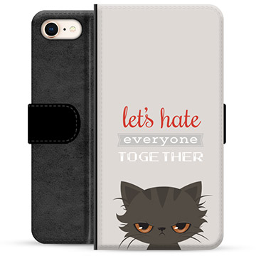 iPhone 7/8/SE (2020)/SE (2022) Premium Wallet Case - Angry Cat
