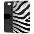 iPhone 7/8/SE (2020) Premium Portemonnee Hoesje - Zebra