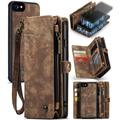 iPhone 7/8/SE (2020)/SE (2022) Caseme 008 2-in-1 Multifunctionele portemonneehoes - Bruin