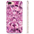 iPhone 7 Plus / iPhone 8 Plus TPU-hoesje - Roze Kristal