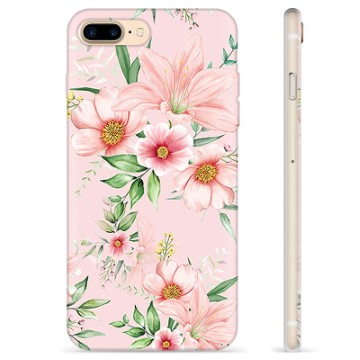 iPhone 7 Plus / iPhone 8 Plus TPU Case - Aquarel Bloemen